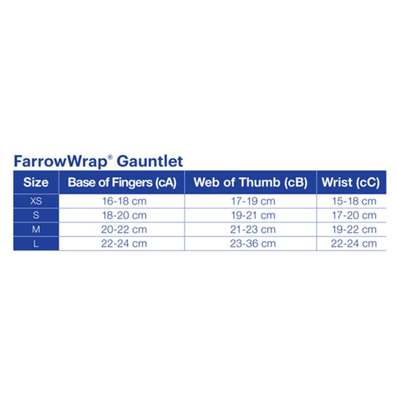 BSN 7665300 BX/1 JOBST FARROWWRAP LITE READY-TO-WEAR HAND GAUNTLET AMBIDEXTROUS WITH FOAM, 20-30 MMHG, EXTRA SMALL, TAN