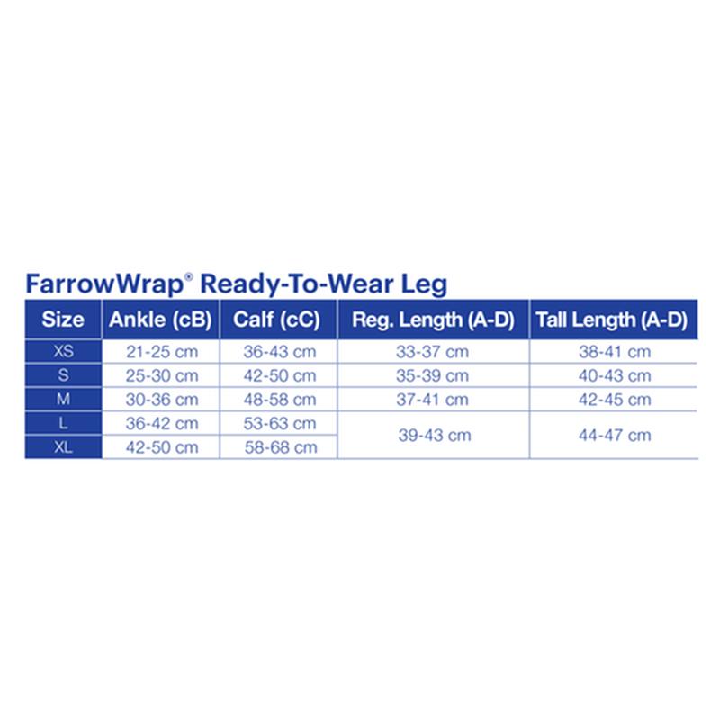 BSN 7665402 BX/1 JOBST FARROWWRAP LITE READY-TO-WEAR LEGPIECE 20-30 MMHG, LARGE REGULAR, TAN