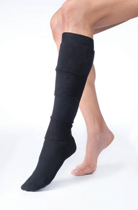 BSN 7666112 BX/1 JOBST FARROWWRAP 4000 READY-TO-WEAR LEGPIECE 30-40 MMHG, EXTRA SMALL TALL, BLACK
