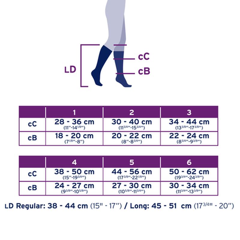 BSN 7764491 PR/1 JOBST AMBITION SOFT FIT,  MEN, KNEE HIGH, 15-20MMHG, 2 REGULAR, GREY, CLOSED TOE