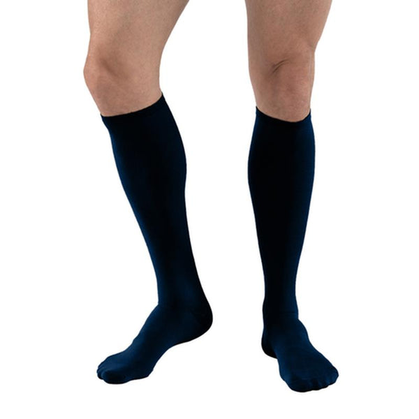 BSN 7884406 PR/1 JOBST TRAVEL SOCKS UNISEX, KNEE HIGH, 15-20MMHG, SIZE 1, NAVY, CLOSED TOE