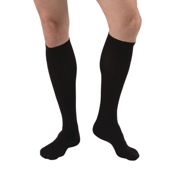 BSN 7884407 PR/1 JOBST TRAVEL SOCKS UNISEX, KNEE HIGH, 15-20MMHG, SIZE 1, BLACK, CLOSED TOE