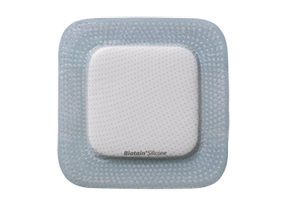COL 33438 BX/5 BIATAIN SILICONE FOAM DRESSING, SIZE 7IN X 7IN (17.5CM X 17.5CM)