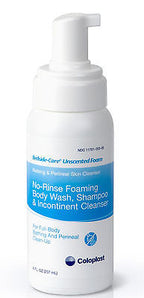 COL 7301 (CS12) EA/1 BEDSIDE-CARE UNSCENTED NO-RINSE FOAMING SHAMPOO AND BODYWASH, 8OZ, PUMP BOTTLE