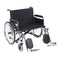 DMSTD30ECDFAELR EA/1 Sentra EC Heavy Duty Extra Wide Wheelchair, Detachable Full Arms, Elevating Leg Rests, 30" Seat