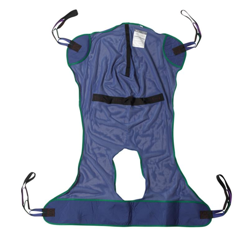 DM 13221L EA/1 Full Body Patient Lift Sling, Mesh with Commode Cutout, Large