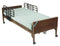 DM 15030BVPKG1T EA/1 Delta Ultra Light Semi Electric Hospital Bed with Half Rails and Therapeutic Support Mattress