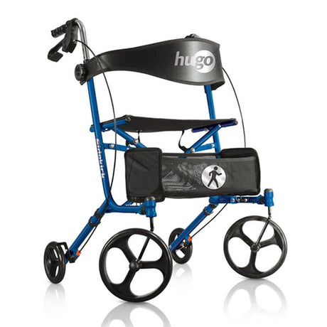 DM 700-979 EA/1 Sidekick Side-Folding Rollator Rolling Walker With Seat, Blueberry