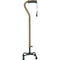 DM 731-852 EA/1 Adjustable Quad Cane for Right or Left Hand Use, Small Base, Cocoa