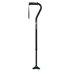 DM 731-857 EA/1 QuadPod Offset Cane with Ultra Stable Cane Tip, Ebony