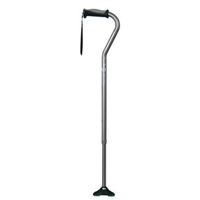 DM 731-858 EA/1 QuadPod Offset Cane with Ultra Stable Cane Tip, Smoke