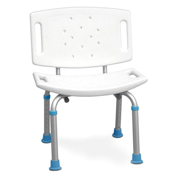 DM 770-510 EA/1 Adjustable Bath and Shower Chair with Non-Slip Seat and Backrest, White