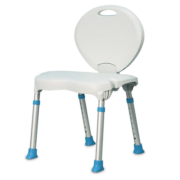 DM 770-525 EA/1 Folding Bath and Shower Chair with Non-Slip Seat and Backrest, White