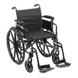 DM CX418ADDA-SF EA/1 Cruiser X4 Lightweight Dual Axle Wheelchair with Adjustable Detachable Arms, Desk Arms, Swing Away Footrests, 18" Seat