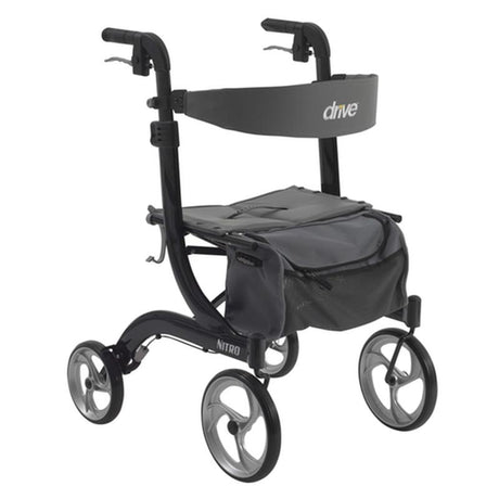 DM RTL10266BK EA/1 Nitro Euro Style Rollator Rolling Walker, Black