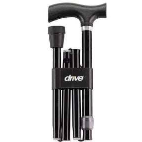 DM RTL10304HD EA/1 Heavy Duty Folding Cane Lightweight Adjustable with T Handle