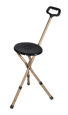 DM RTL10365-ADJ EA/1 Folding Lightweight Cane Seat, Adjustable Height, Bronze