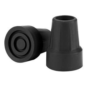 DM RTL10374BKB PR/1 Crutch Tips, 7/8", Black,
