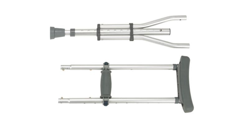 DM RTL10433 PR/1 Knock Down Universal Aluminum Crutches