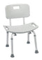 DM RTL12202KDR EA/1 Bathroom Safety Shower Tub Bench Chair with Back, Gray