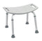 DM RTL12203KDR EA/1 Bathroom Safety Shower Tub Bench Chair, Gray