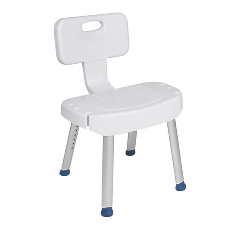 DM RTL12606 EA/1 Bathroom Safety Shower Chair with Folding Back