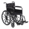 DM SSP118FA-SF EA/1 Silver Sport 1 Wheelchair with Full Arms and Swing away Removable Footrest