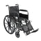 DM SSP218FA-ELR EA/1 Silver Sport 2 Wheelchair, Non Removable Fixed Arms, Elevating Leg Rests, 18" Seat