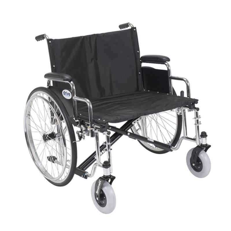 DM STD26ECDDA EA/1 Sentra EC Heavy Duty Extra Wide Wheelchair, Detachable Desk Arms, 26" Seat