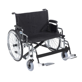 DM STD28ECDDASF EA/1 Sentra EC Heavy Duty Extra Wide Wheelchair, Detachable Desk Arms, Swing away Footrests, 28" Seat
