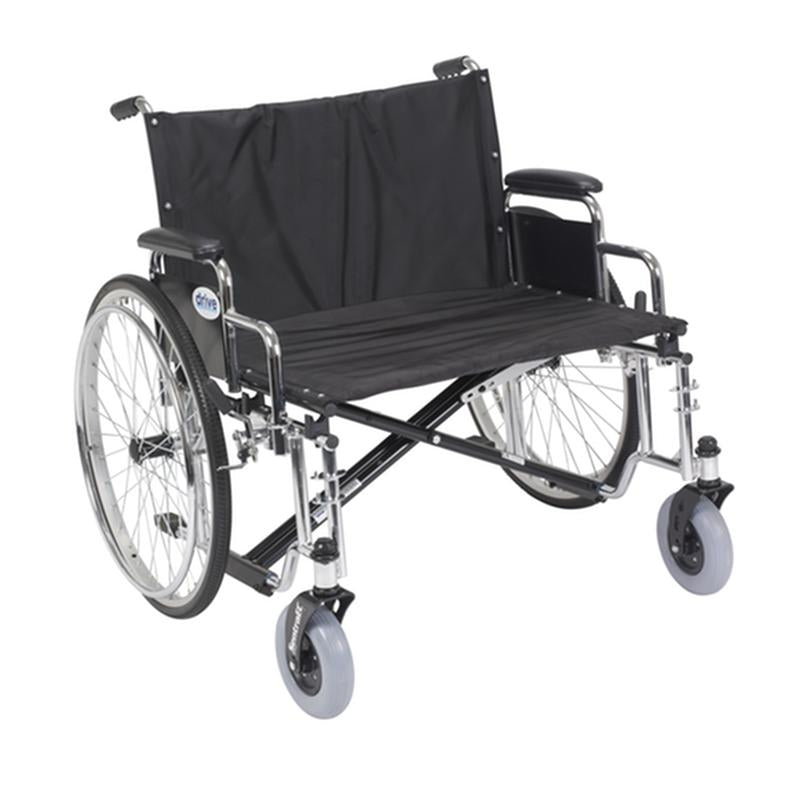 DM STD28ECDDA EA/1 Sentra EC Heavy Duty Extra Wide Wheelchair, Detachable Desk Arms, 28" Seat
