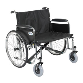 DM STD28ECDFA EA/1 Sentra EC Heavy Duty Extra Wide Wheelchair, Detachable Full Arms, 28" Seat