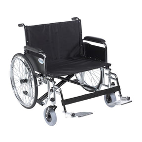 DM STD28ECDFASF EA/1 Sentra EC Heavy Duty Extra Wide Wheelchair, Detachable Full Arms, Swing away Footrests, 28" Seat