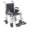 DM TR18 EA/1 Poly Fly Light Weight Transport Chair Wheelchair with Swing away Footrests, 18" Seat