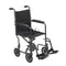 DM TR39E-SV EA/1 Lightweight Steel Transport Wheelchair, Fixed Full Arms, 19" Seat