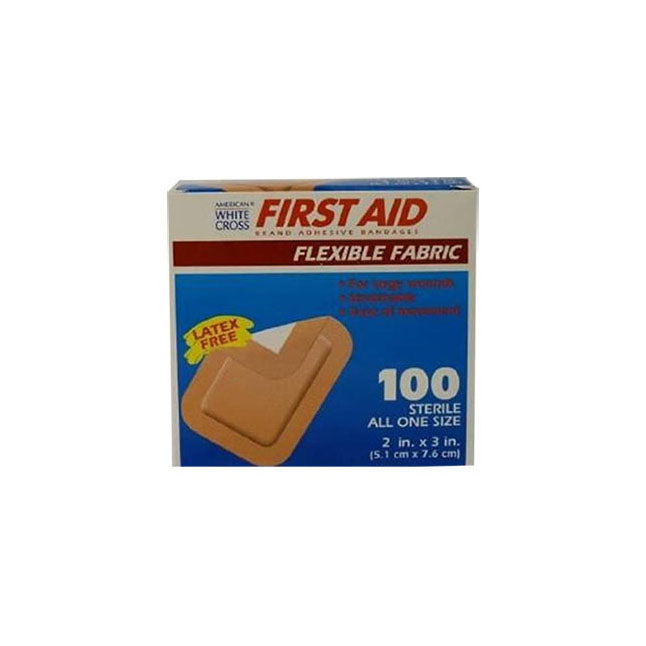 DUP 1617033 BX/100 FIRST AID FLEXIBLE ADHESIVE BANDAGE, 2" X 3".