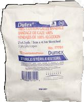 DUP 77781 PKG/12 BANDAGE COTTON GZ ST, 2IN X 4.5YRD 2PLY DUTEX