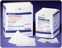 DUP 82312 BX/25PK (2/PK) DUCARE WOVEN GAUZE SPONGE 3IN X 3IN, 12 PLY, STERILE