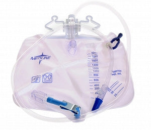 DYND 15203 Medline Urinary Drainage Bag with anti reflux tower, 2000ml -