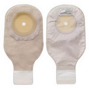 HOL 8081 BX/10 PREMIER ONE-PIECE DRAINABLE 12" OSTOMY POUCH FLAT FLEXWEAR BARRIER,LOCK'N ROLL CLOSURE,TAPE,FILTER,TRANSPARENT,PRE-CUT 2-1/2"
