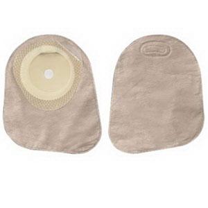 HOL 82125 BX/30 PREMIER ONE-PIECE FLAT SKIN BARRIER 7" CLOSED POUCH BEIGE SOFTFLEX,WITH FILTER PRE-CUT 1"