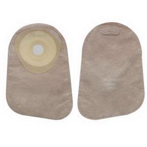 HOL 82330 BX/30 PREMIER ONE-PIECE FLAT SKIN BARRIER 9" CLOSED POUCH BEIGE SOFTFLEX,WITH FILTER PRE-CUT 1-3/16"