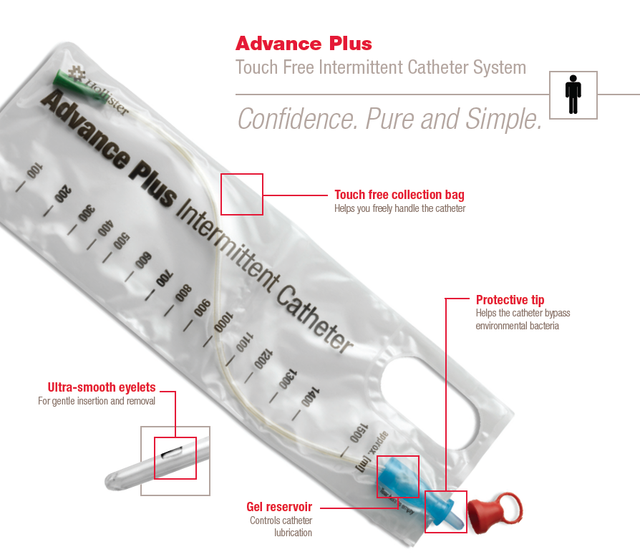 HOL 92164 BX/30  ADVANCE TOUCH-FREE CATHETER,  16FR, 16IN