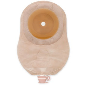 Premier One-Piece Urostomy Pouch, Pre-Cut Stoma Opening up to 2-1/2" (64mm), Beige 9" (23cm) - Box of 10