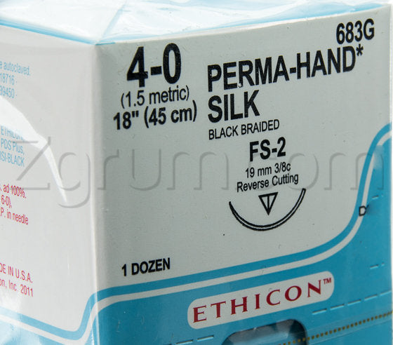 JNJ 683G BX/12  SUTURE CUTICULAR SILK 3/0