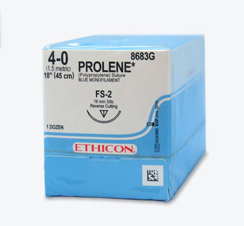 JNJ 8683G BX/12  SUTURE PROLENE 4/0