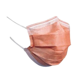 KC 47107 (CS/10) 40/BX PROCEDURE FACE MASK, FLUID SHIELD, FOG FREE, SOFT LINING ORANGE