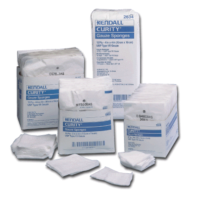 KND 1903 BX/50 CURITY SPONGE STERILE 12PLY 3X3"