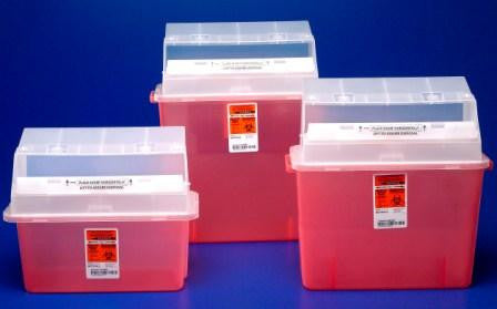 KND 31353603 EA/1 RED SHARPS CONTAINER, SIZE 5QT