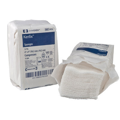KND 5042 (CS 20) PKG/100 KERLIX SPONGE 4 X 4IN, NON STERILE, 16PLY